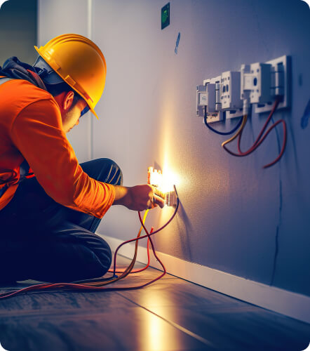Electrician working
